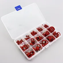 PCP Paintball Durable Socket Silicone O-ring Red Gasket Replacements Sealing O-rings Quick Couplers Fitting 15 Sizes 225PCS