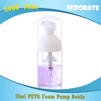 

Sedorate 20 pcs/Lot Empty Plastic Travel Refillable Bottle 30ML Clear PETG Foam Pump Bottle Liquid Soap Containers FY024