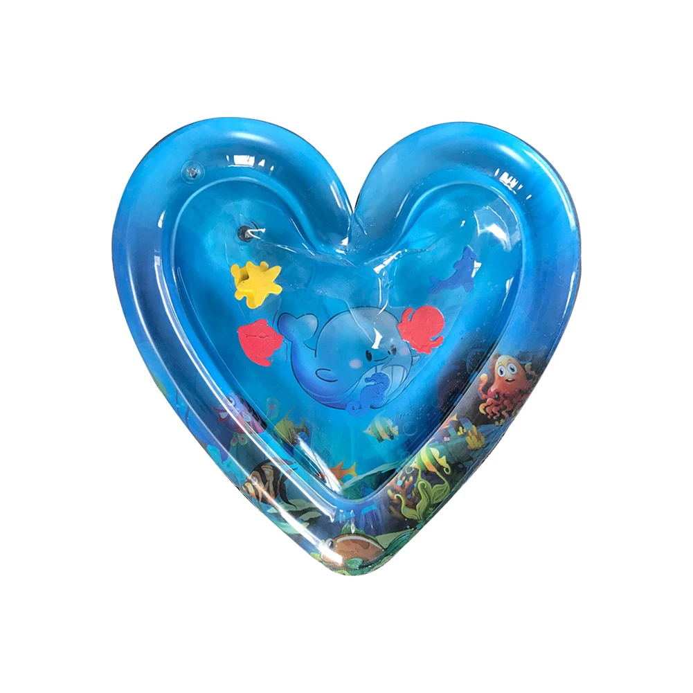 Водная Подушка инфляция коврик открытый Вечерние игры всплеск Пэт Подушка Детские игрушки для водных игр ледяная водная подушка двойного использования игрушки Детский игровой коврик - Цвет: Heart Shape