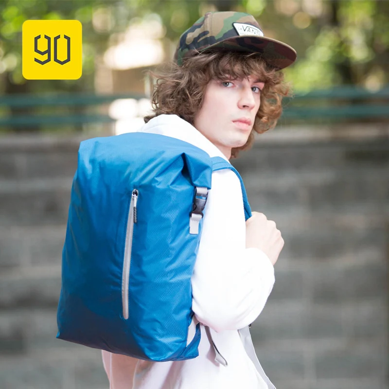 

Xiaomi 90FUN Foldable Bag 3 Changeable Styles Waterproof Daypack Backpack Women Men Mochila Lightweight Bagpack Black / Blue 20L