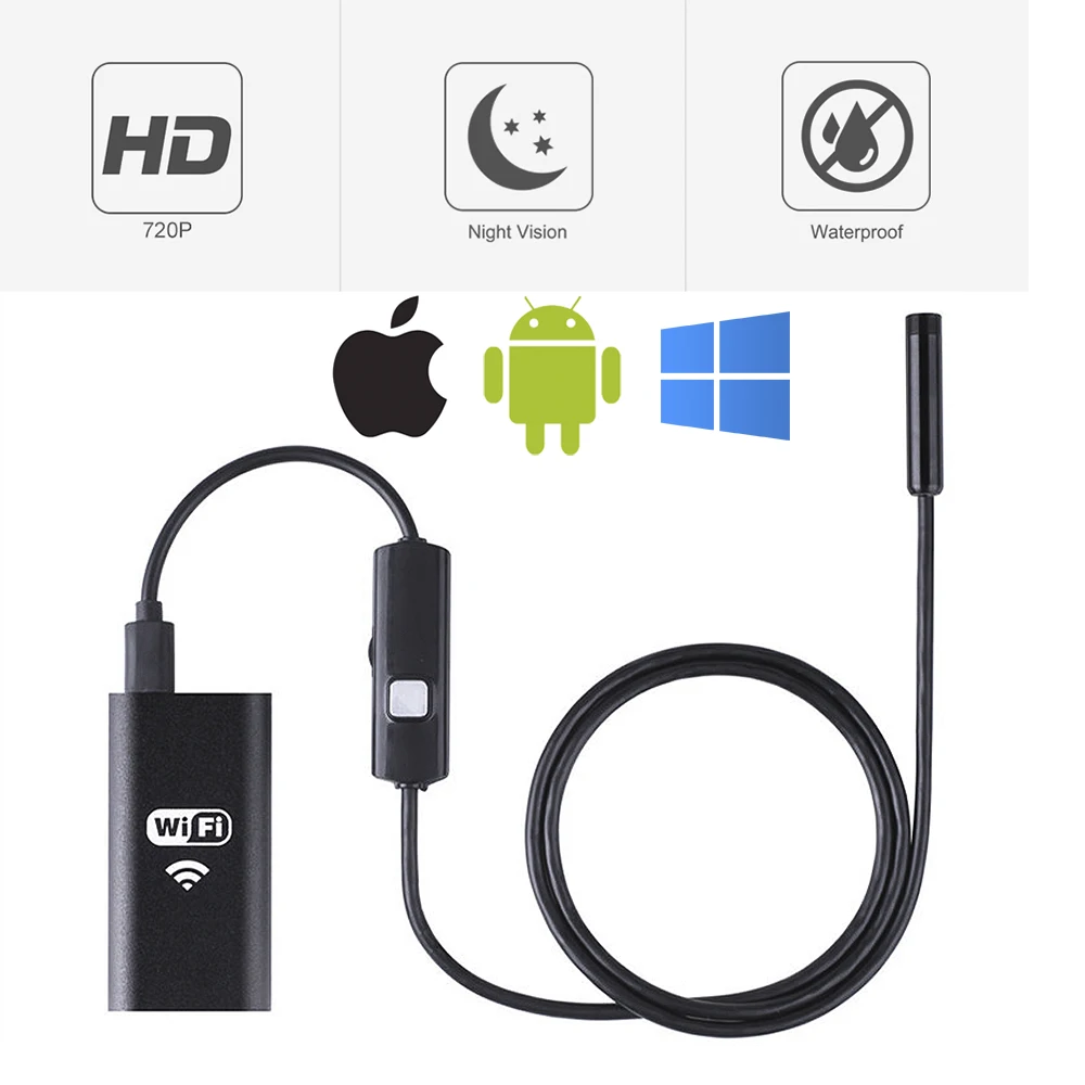 720P HD Endoscope Inspection Camera Soft wire Rigid Hard wire Endoscope