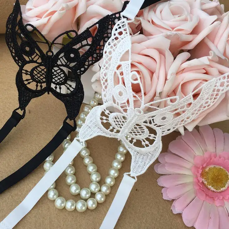 Beauty back shoulder strap lace openwork butterfly underwear with cross bra invisible anti-slip | Женская одежда