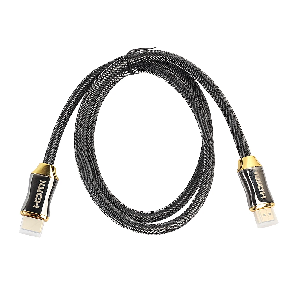 Высокоскоростной кабель HDMI 2 0 позолоченный плетеный 4K HD ТВ для видеосвязи 1 м 5 3