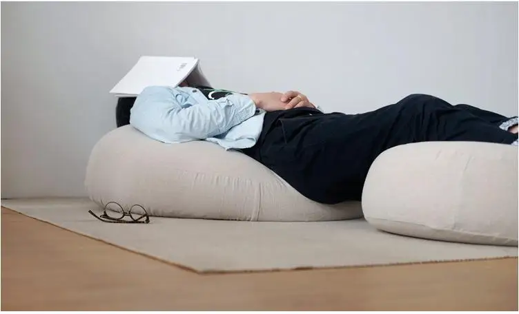 Чистый цвет простой круглый татами подушки хлопок пол моющиеся ленивый диван кофе чай футон высота 16 см