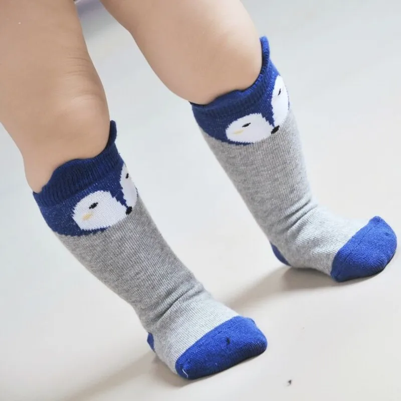 Design 3 Colors  Cotton Knee Baby Socks Winter Fall  Cute Boys Girls Socks