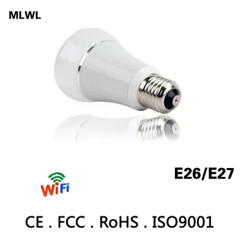

Smart WIFI Lighting Remote Control 3W RGB Led Bulb Light E26 E27 6W LED Bulb Dimmer