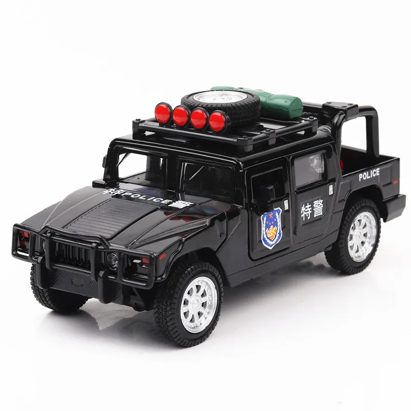 

ZXZ 1:32 Scale Diecast Alloy Metal Car Model Hummer h1 Military Vehicle Collection Model Pull Back Toys for children