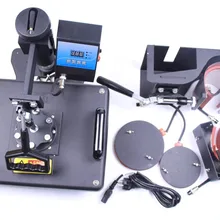 5 в 1 машина для сублимационной печати на кружках, футболках, шляпах, термопресс 110 В/220 В