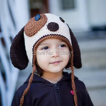 Baby Dog Hat, Crochet Baby Hat, newborn hat, Toddler Hat, baby photo props