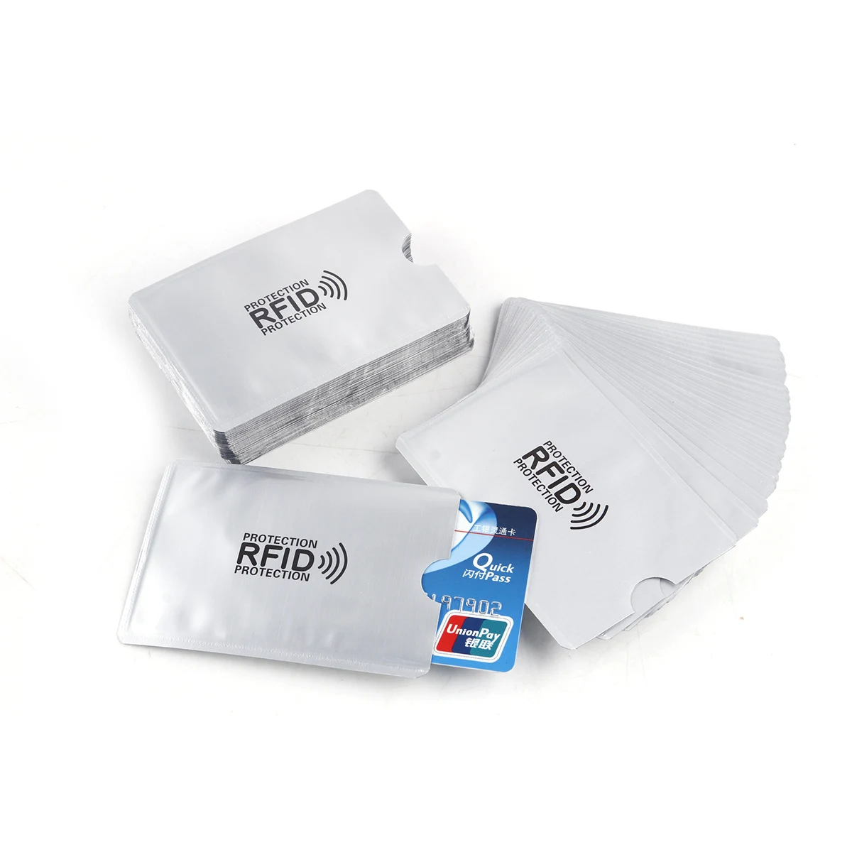 10 шт. защита от размагничивания rfid-карты с экранированным рукавом 13,56 МГц IC карта защиты NFC Предотвращение дегаузинга комплекты карт