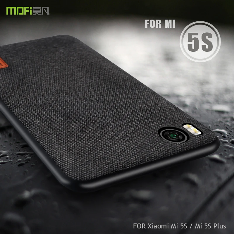 Чехол MOFi для Xiaomi Mi 5s plus тканевая Задняя панель Mi5S 5S Plus силиконовый матовый чехол с