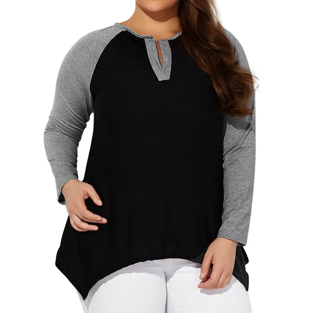 

Plus Size clothes for pregnant women female T-shirt Gray Long Sleeve V-Neck Black Casual Shirt Blouse For pregnant women clothes