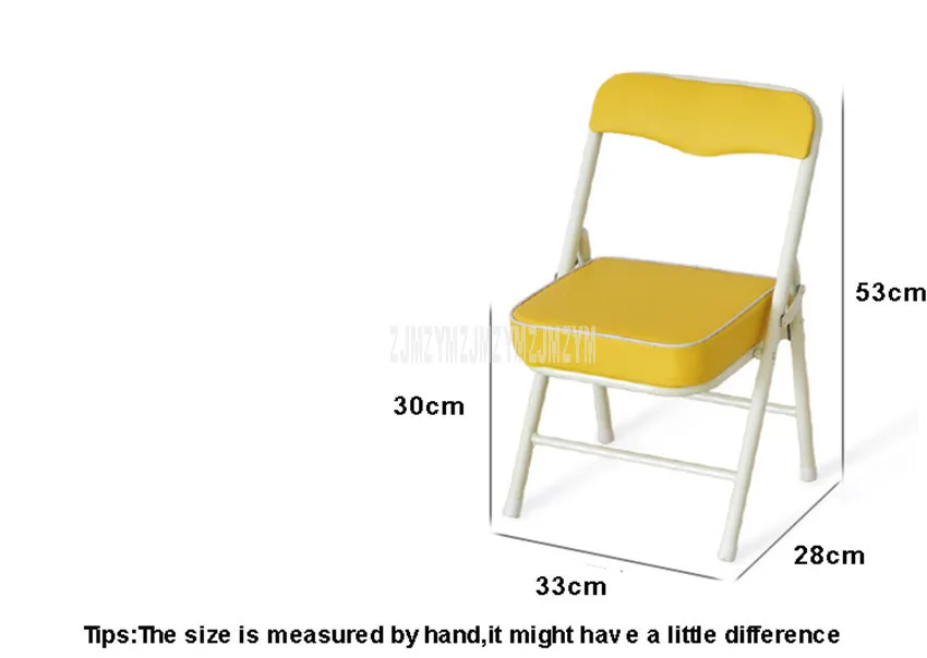 Складное детское кресло Металлическая стальная рамка губка наполнитель для детей Обучающие письма кабинет мини низкий стул для
