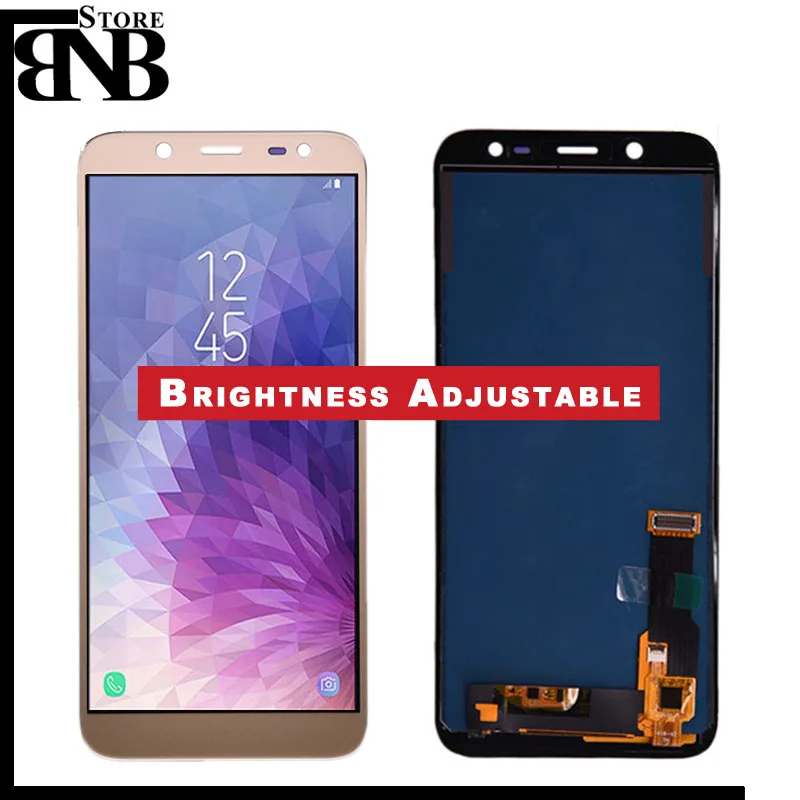 For Samsung Galaxy J6 2018 J600 J600F J600Y LCD screen Display and touch Glass pannel Assembly TFT version Can adjust brightness