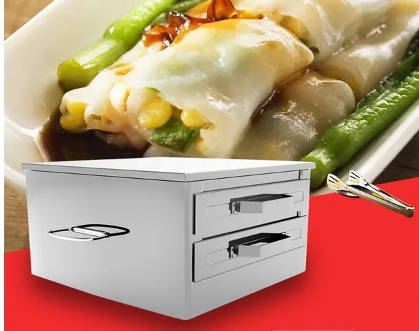 

Drawer two grid three pumping powder household steaming rice dumpling steaming plate Mini version of small intestine pull powder