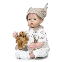 Маленькое мягкое тело 52 см силиконовая кукла-реборн lifelik образовательный хлопок тело Новорожденные Дети для детей подарок bebe brinquedo