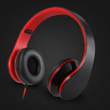 Portable Foldable Casque Audio 3.5mm Wired Headphones Headband Headset Gamer Handsfree With Mic Stereo Cuffie Fone de ouvido