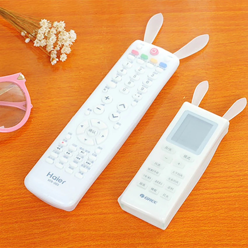 

Luminous / Transparent Silicone Anti-dust Case for Smart LCD LED TV, AC Remote Cute Rabbit Waterproof Protector Case Cover L/S