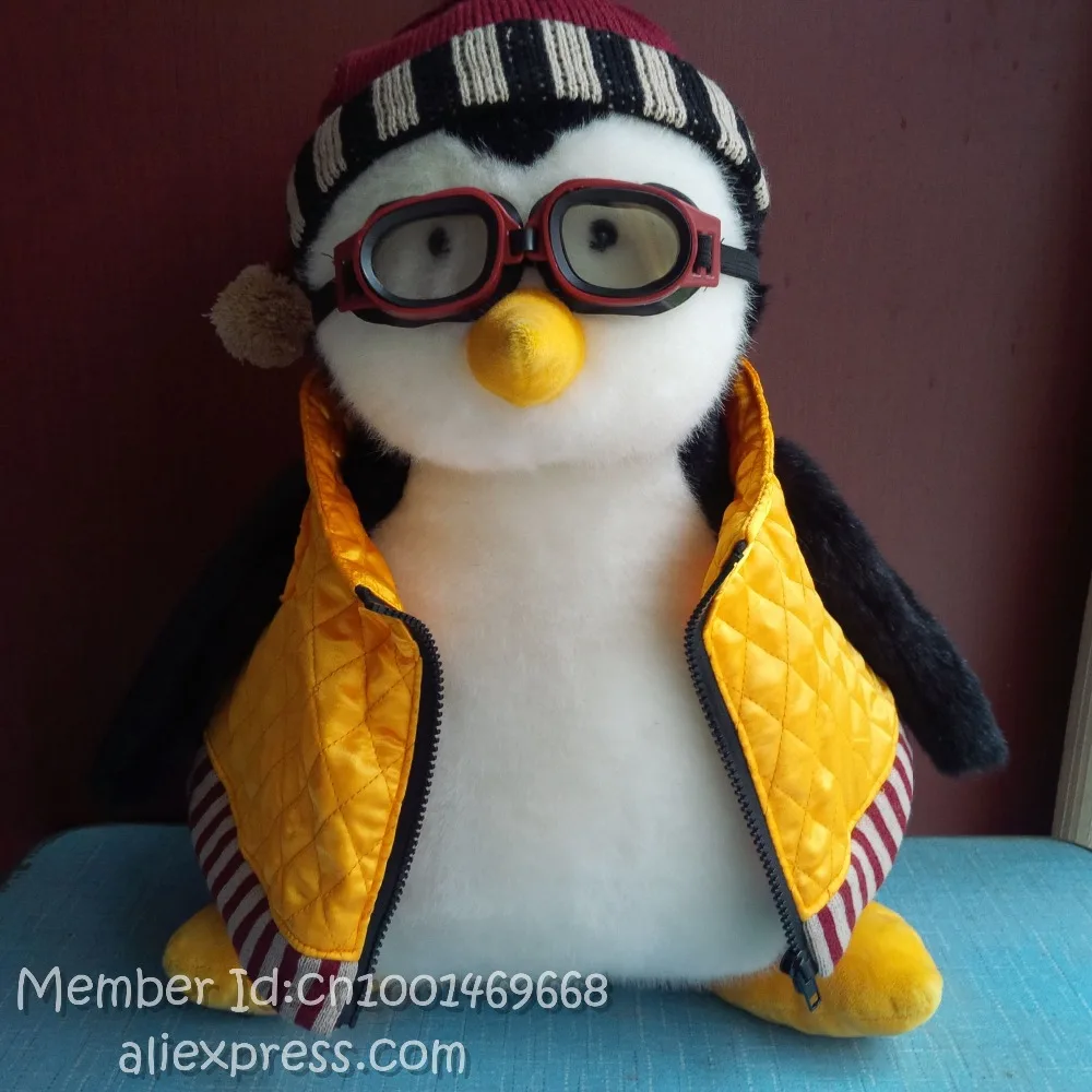 Редкие 1" Joey's hugsy с золотым жилетом~ очки Debbie Mumm Joey Friend Penguin hugsy