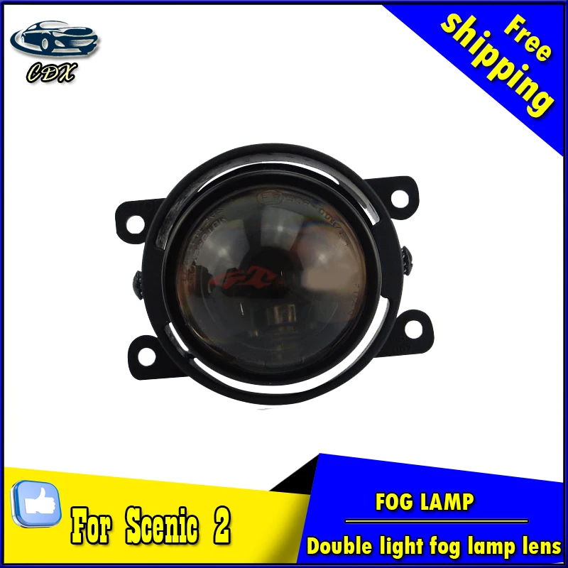 

Car Styling HID Double light lens fog lamp for Scenic II 2006-2012 E-MARK & DOT Authentication for Scenic 2 foglight Accessories