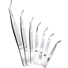 Punho de aço inoxidável curvado apontado 12.5-30cm pinças waterweed clipe ferramenta ferramentas de reparo médico