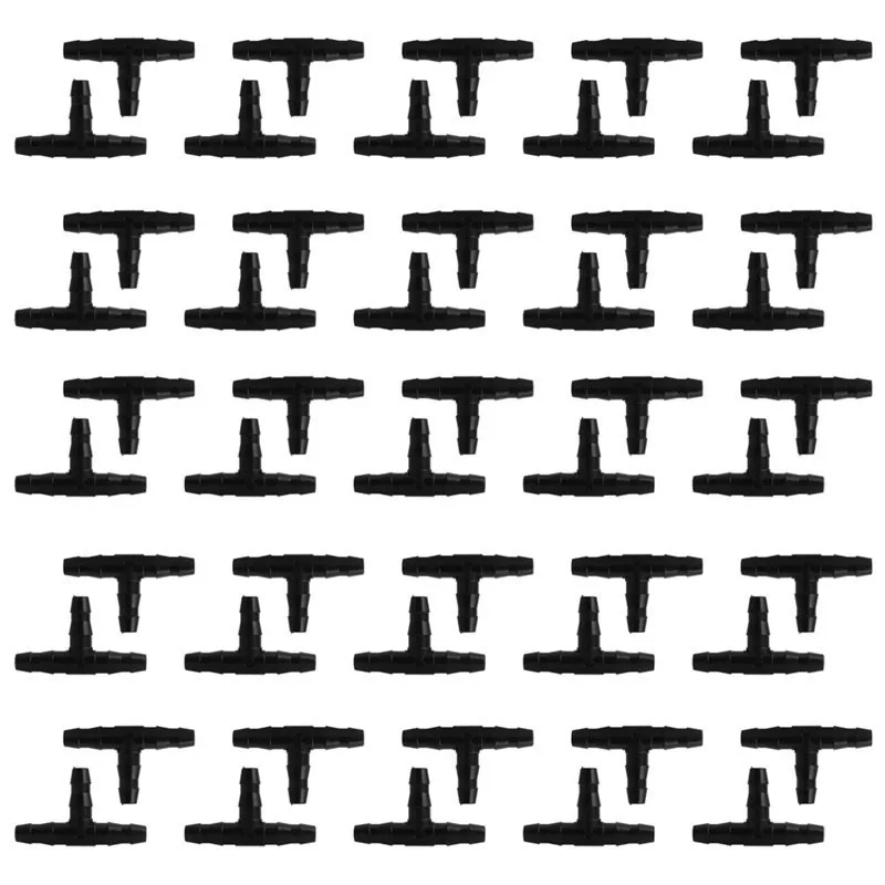 

50PCS MICRO T-Joint Hoses Coupling Connector Irrigation Drip Garden Water System