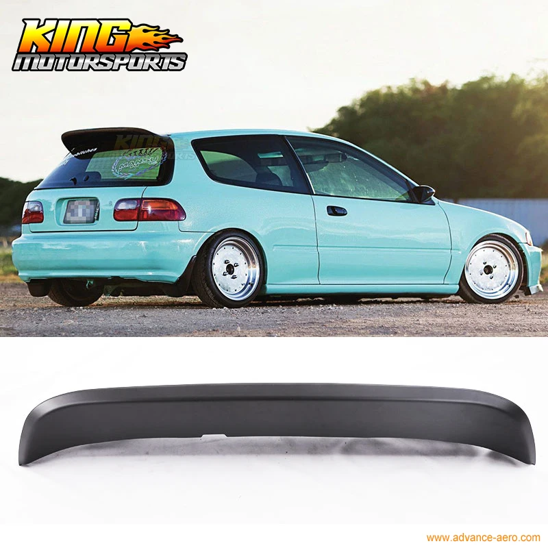 Подходит для 92-95 Honda Civic 3DR EG EH ложка Duckbill стиль задний спойлер на крыло, крышу US внутренний