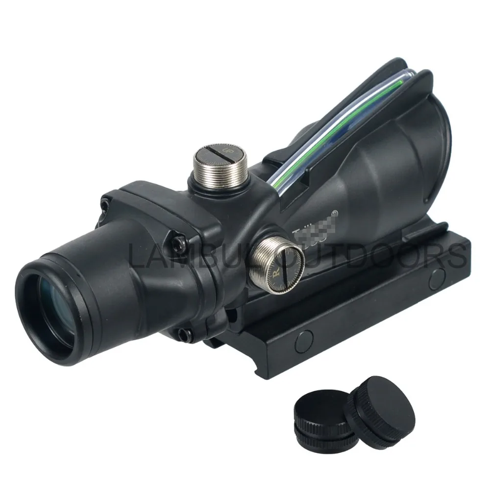 Охотничий прицел Chevron ACOG 4X32 оптика из настоящего волокна красный зеленый с