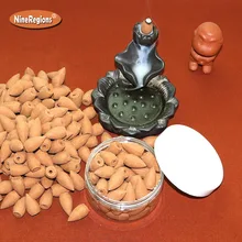 50 шт./кор. натуральным ароматом Австралия сандалового дерева ладан конусов обратного incenso ароматы освежитель encens yoga