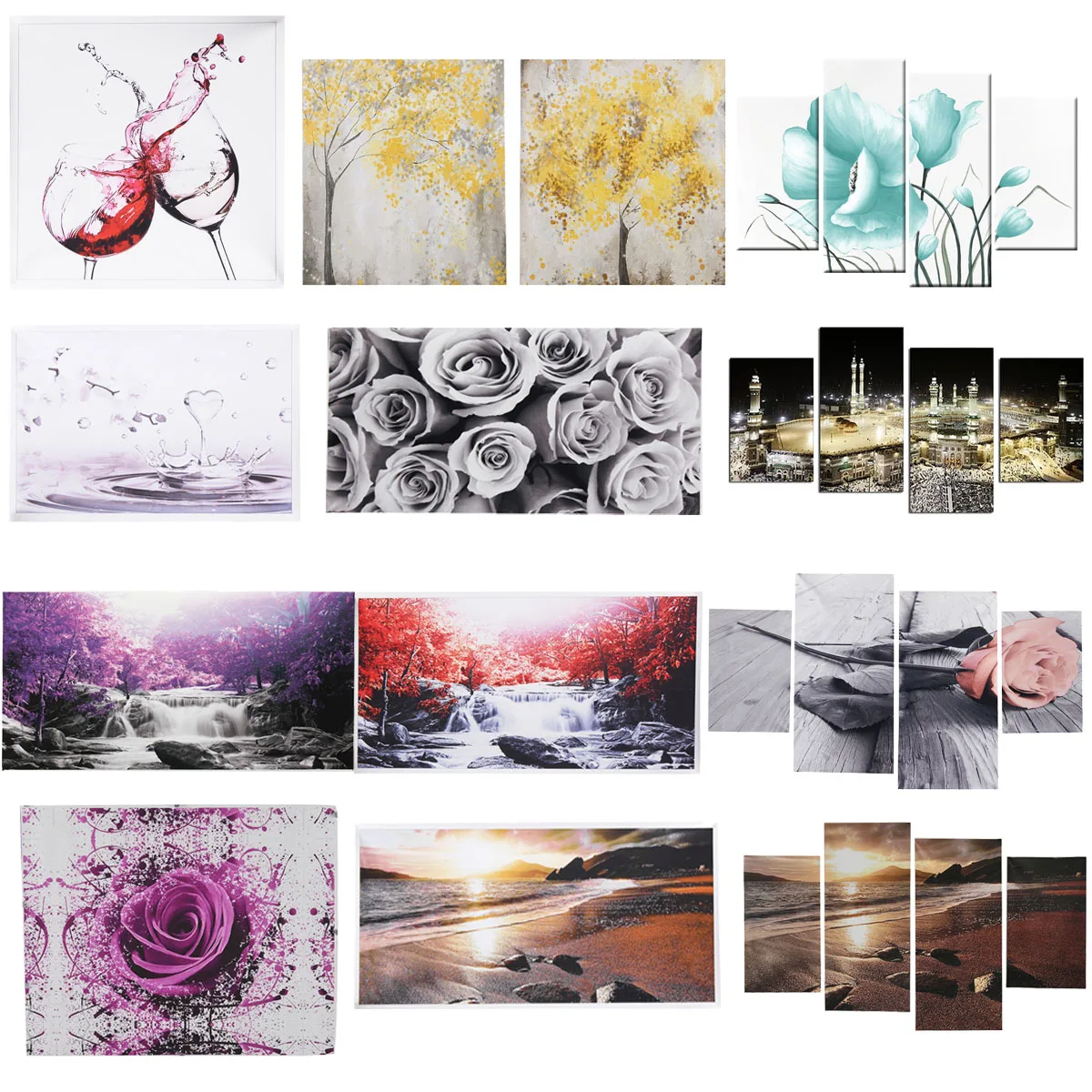 Aliexpress.com : Buy 12 Style Wall Art Poster Wall Pictures Canvas