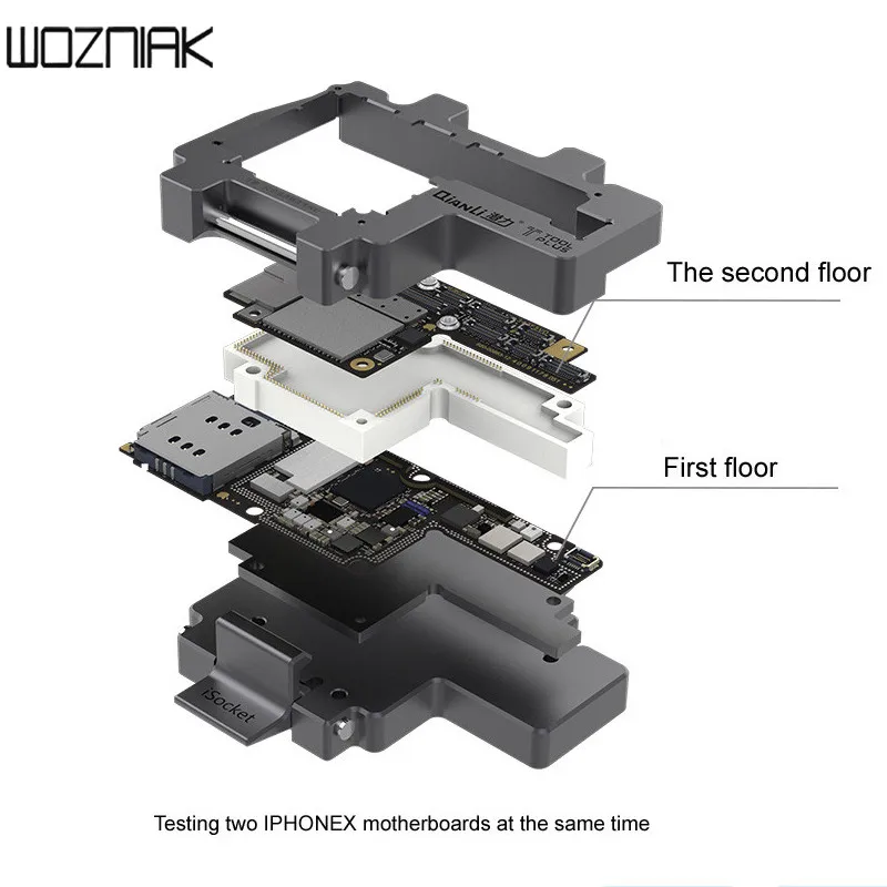 QIANLI iSocket для iPhone x xs xsmax материнская плата тестовое приспособление двухэтажная материнская плата функция тест Ремонт Инструменты без сварки