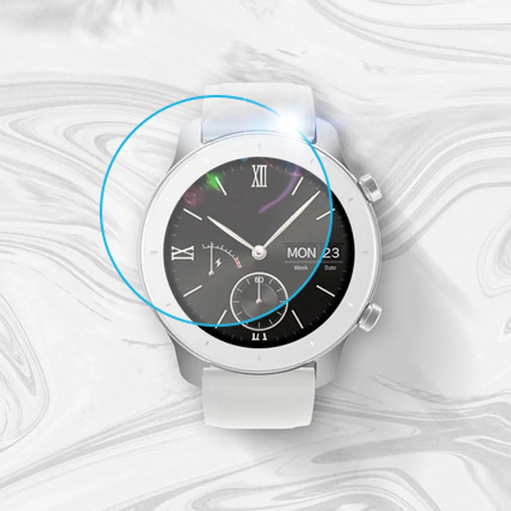 1/3 шт. прозрачная пленка из закаленного Стекло Экран протектор для AMAZFIT GTR Smart Watch 42/47 мм Смарт-часы защитные аксессуары#722