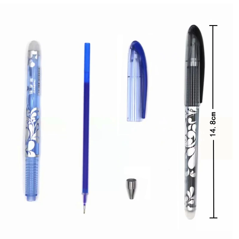 3/6 шт./компл. стираемая ручка 0,5 мм синяя черная чернильная Шариковая ручка для школьных принадлежностей студент письменный стол/канцелярские принадлежности для экзаменов ручки