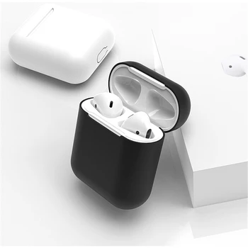 

Original Liquid silicone Earphone Cases For Airpods 2 Slim Cover Solid color Protective delicate Skin for Airpods DropShipping