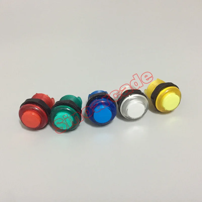Arcade HAPP Style 5V Round Lit Illuminated Push Button Screw-in Type with Built-in LED Lamp Microswitch 5 colors Available Arcade HAPP Style 5V Round Lit Illuminated Push Button Screw-in Type with Built-in LED Lamp Microswitch 5 colors Available