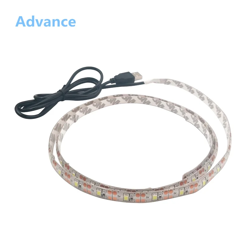 USB LED Strips SMD3528 light 5V adapter string Christmas desk Decor lamp tape For TV Background Lighting 5V 50CM 1M 2M 3M 4M 5M