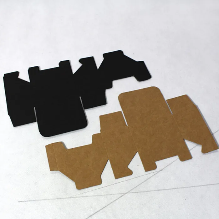 Package Cake Box free Shipping 100pcs/lot New Style Brown/black Kraft Paper Boxes Party Wedding Food Favor Diy Gift 10*6*6cm