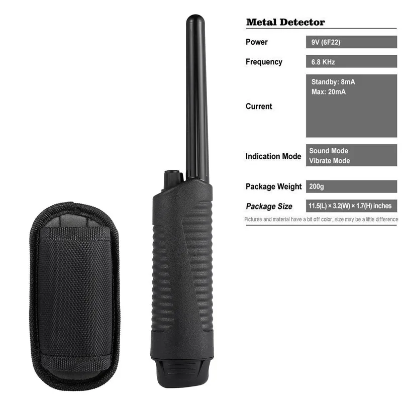 

Portable Metal Detector Pointer Pro Probe Bounty Hunter Pin Holster Tool --M25
