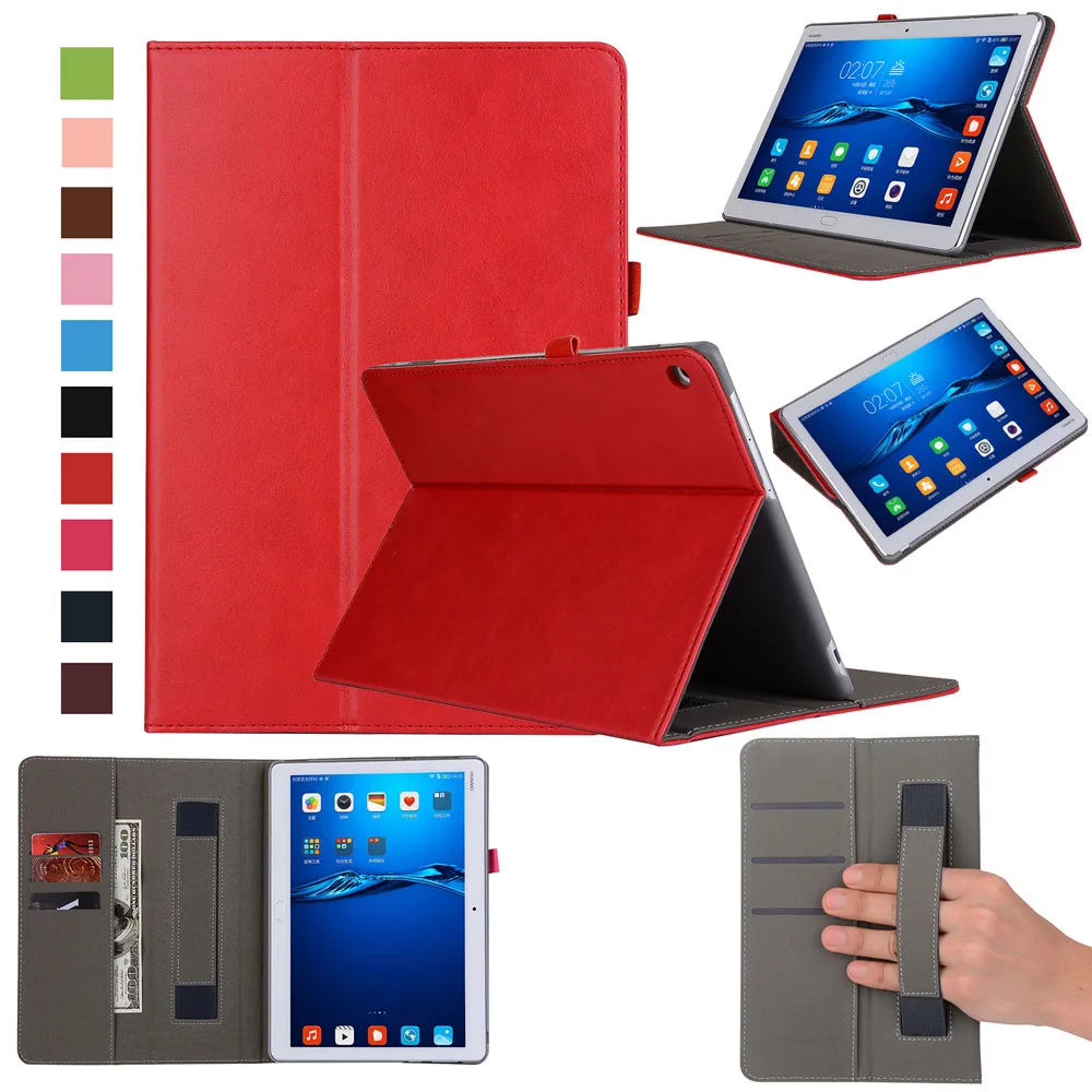 Comprar Imitación de cuero 10.1For Huawei Mediapad M3 Lite 10 para Huawei MediaPad M3 Lite 10 BAH W09 BAH AL00 Tablet caso de la cubierta