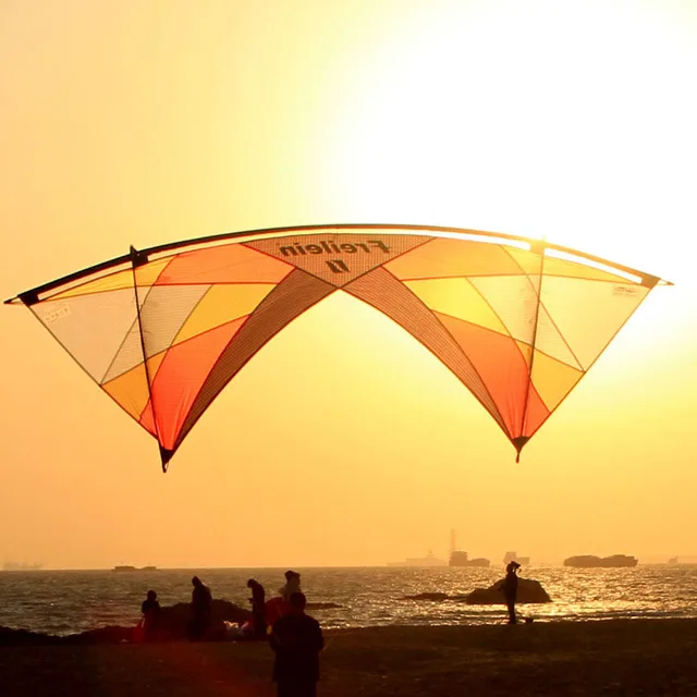 Cheap Red Color Quad Line Stunt Kite Outdoor Sport Kite Beach Performance Exercise For Beginner