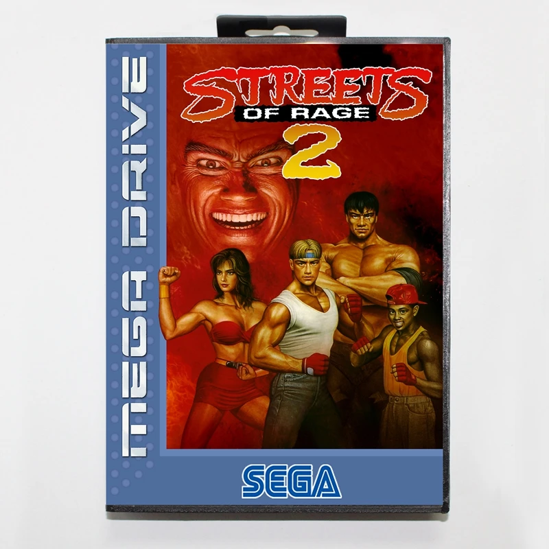 Sega MD games card-Streets of Rage 2 с коробкой для игровой консоли sega MegaDrive 16 bit MD card