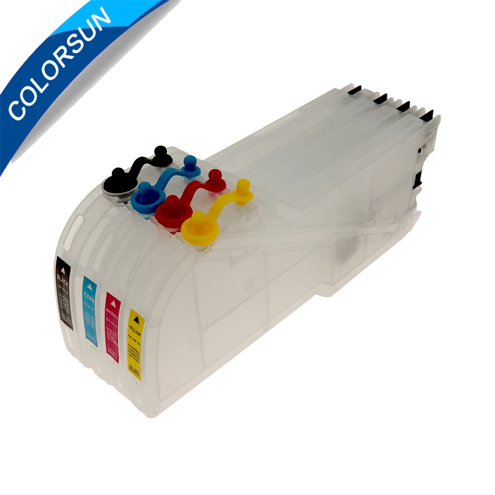 Чернильный картридж Colorsun для Brother LC38/LC39/LC985/LC61/LC980/LC990 чернильный DCP J125|ink cartridge|brother