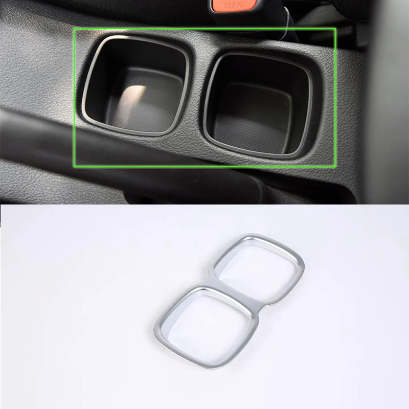

Car Accessories Interior Decoration ABS Interior Water Cup Holder Cover Trim For SUZUKI S-Cross 2017 Car Styling