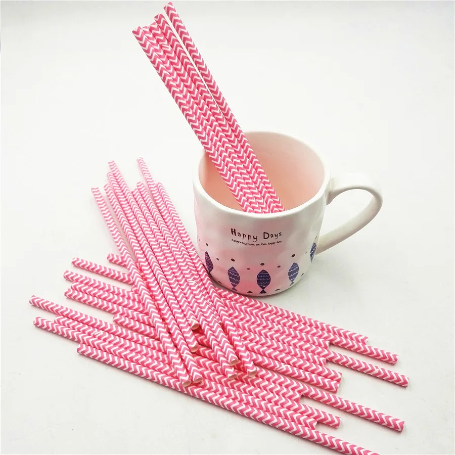 

25pcs/set Paper Drinking Straws Stripe Party Wedding Decoration Kids Birthday Baby Shower Hawaiian Christmas Supplies Halloween