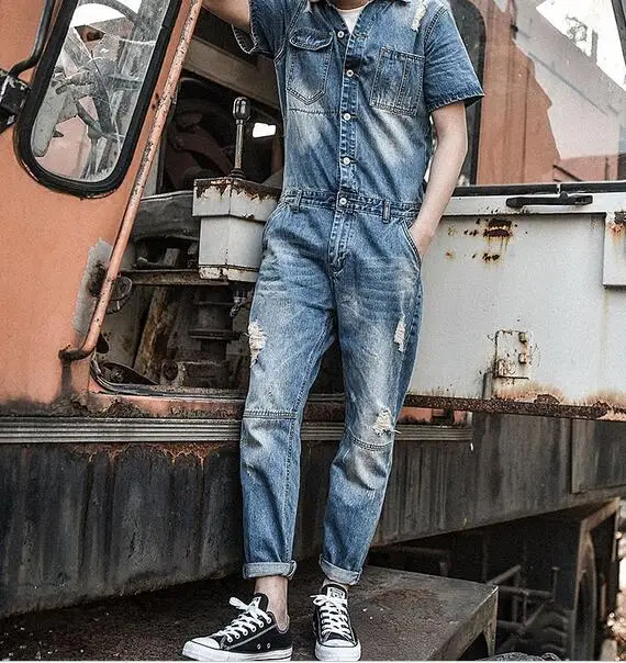 Мужские джинсы и сиамские брюки в японском стиле цельная одежда Корейском