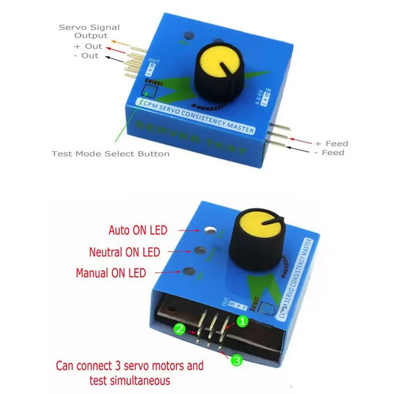 Регулировка рулевого Шестерни тестер ССРМ 3-режимный Esc Servo мотор для радиоуправляемых вертолетов