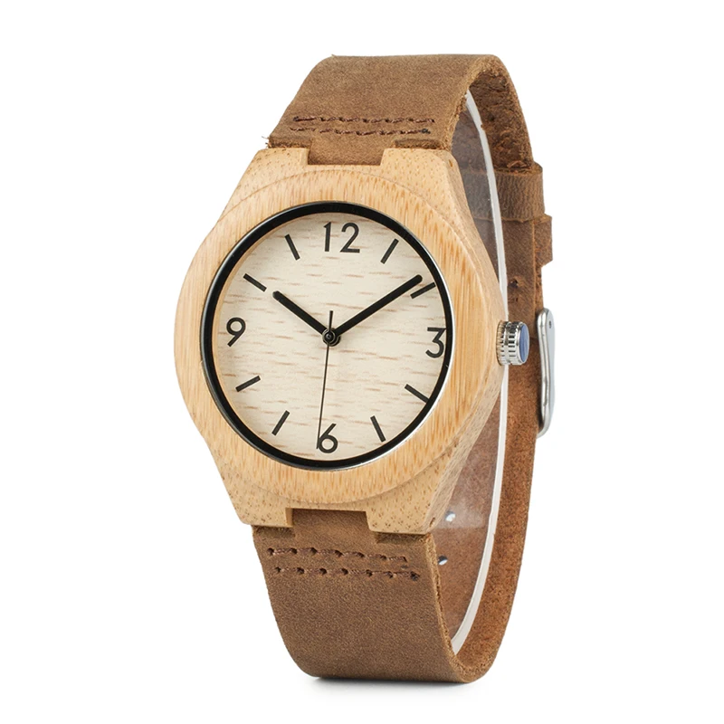 Zegarek damski drewniany na skórzanym pasku Bobo Bird Note A32 damski 13 Damski drewniany zegarek Bobo Bird Note A32