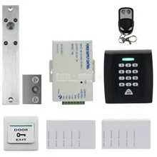 DIYSECUR Electric Bolt Lock 125 KHz RFID Senha Do Teclado Sistema de Segurança Controle de Acesso Kit + Fechadura Da Porta + Controle Remoto KS158