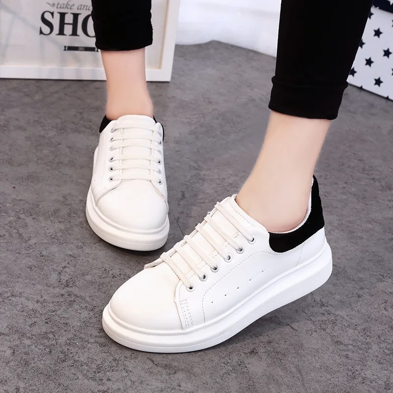 2015 Korean White Thick Soled Casual Sneakers Shoes-in Men's Casual ...