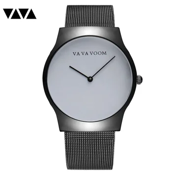 

Casual and Bussiness Stylish Watch Stainless Steel Mesh Bracelet Strap Mens Watchs Quartz Men Wrist Watch Reloj De Hombre